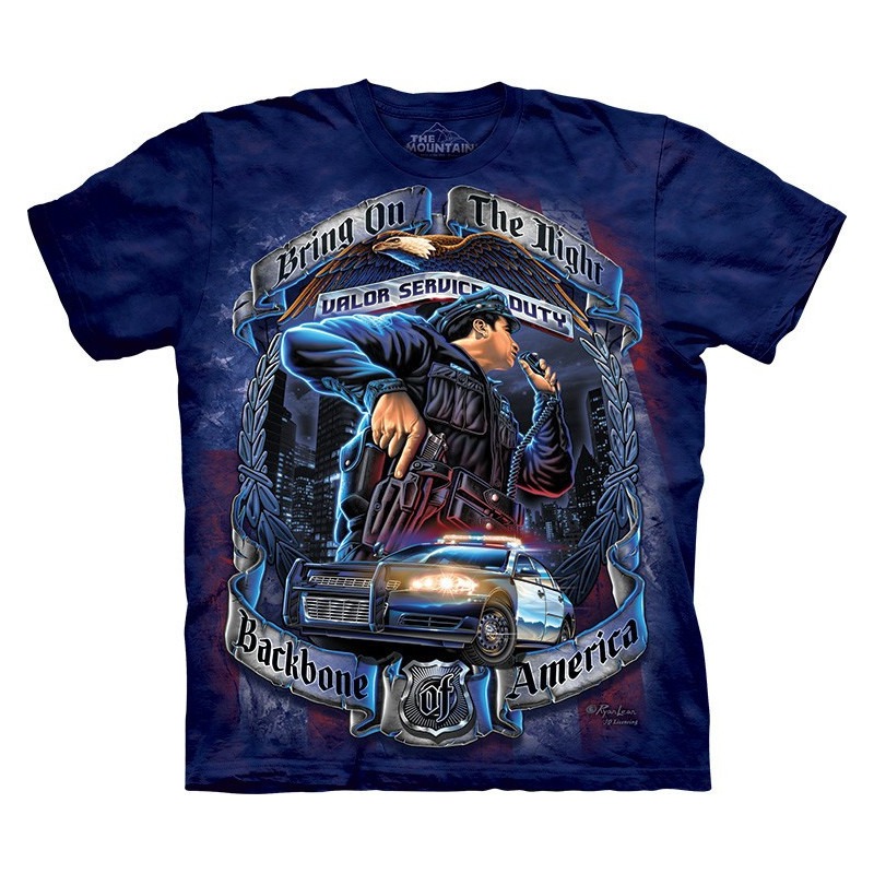 Backbone Of America Police T-Shirt The Mountain