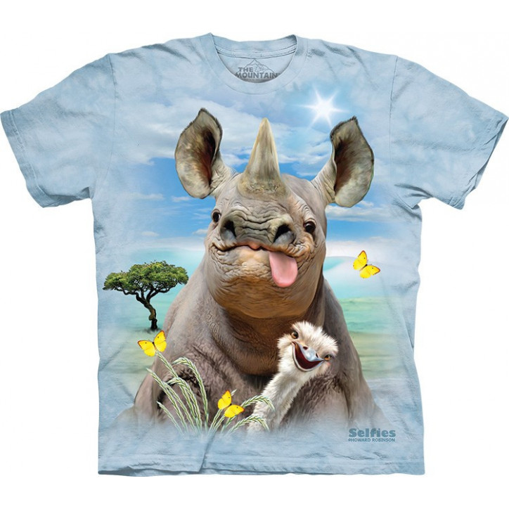 Novelty Rhino Selfie T-Shirt