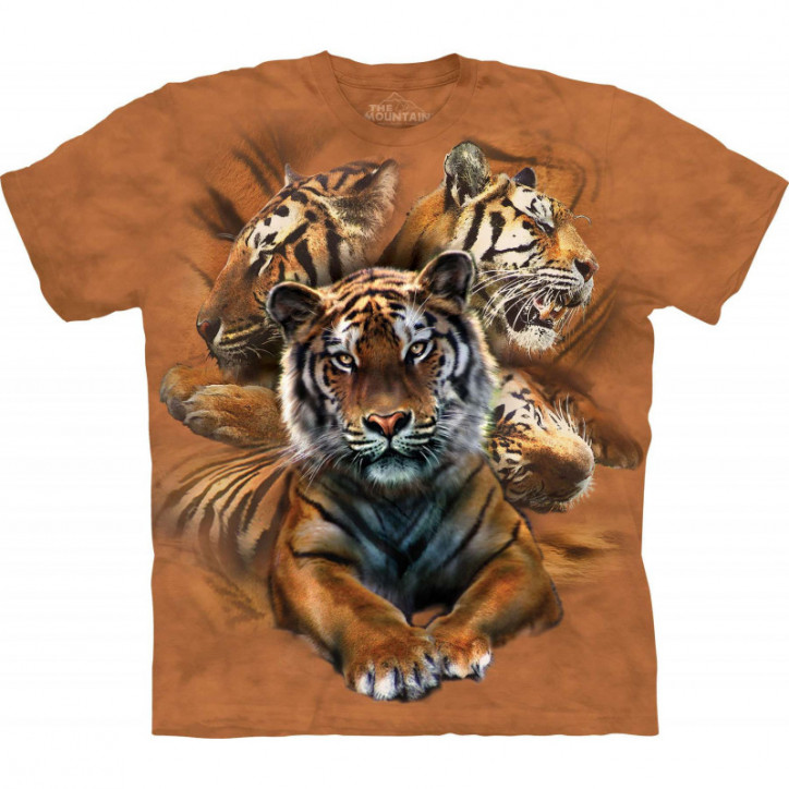 Resting Tiger Collage T-Shirt