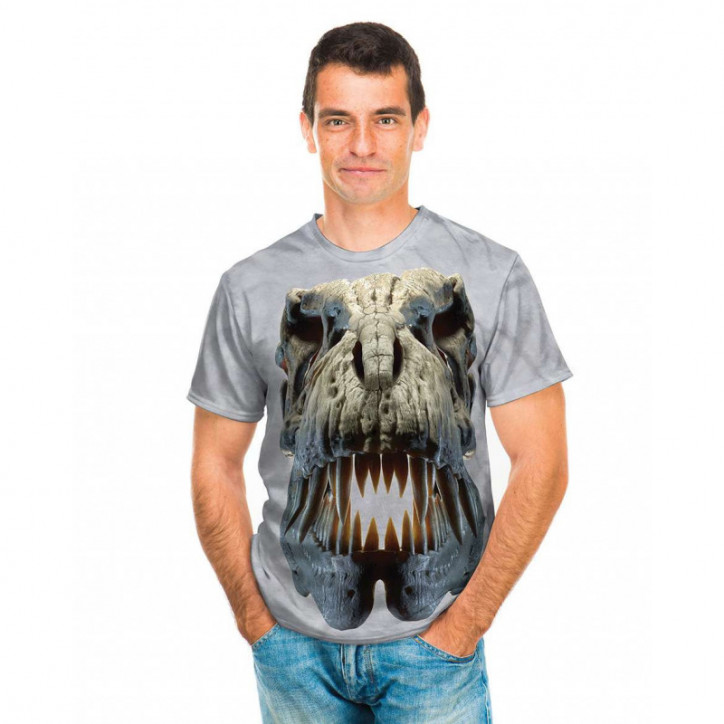 Silver Rex Skull T-Shirt