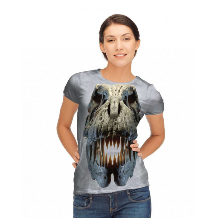 Silver Rex Skull T-Shirt