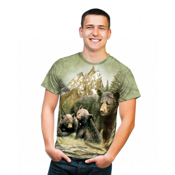 Black Bear Family T-Shirt