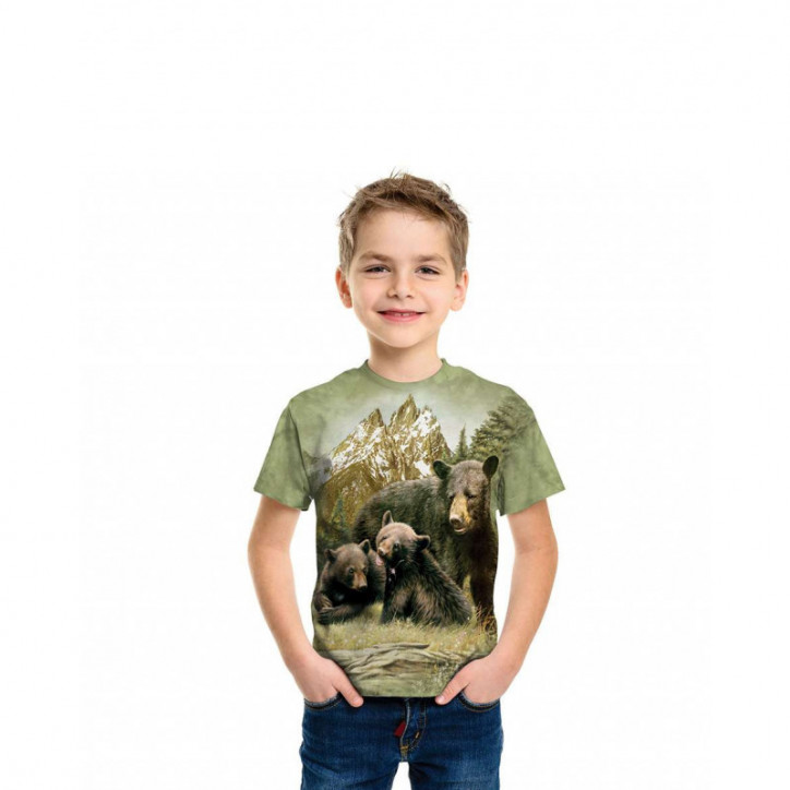 Black Bear Family T-Shirt