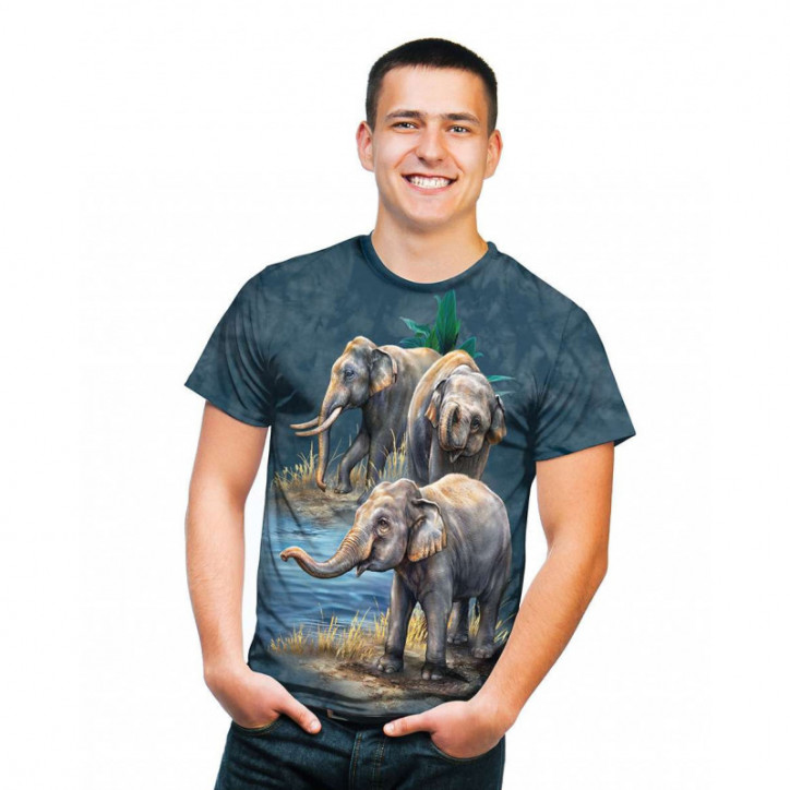 Asian Elephant Collage T-Shirt