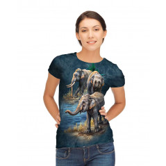 Asian Elephant Collage T-Shirt