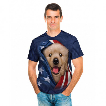 Patriotic Golden Pup T-Shirt