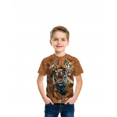 Resting Tiger Collage T-Shirt The Mountain