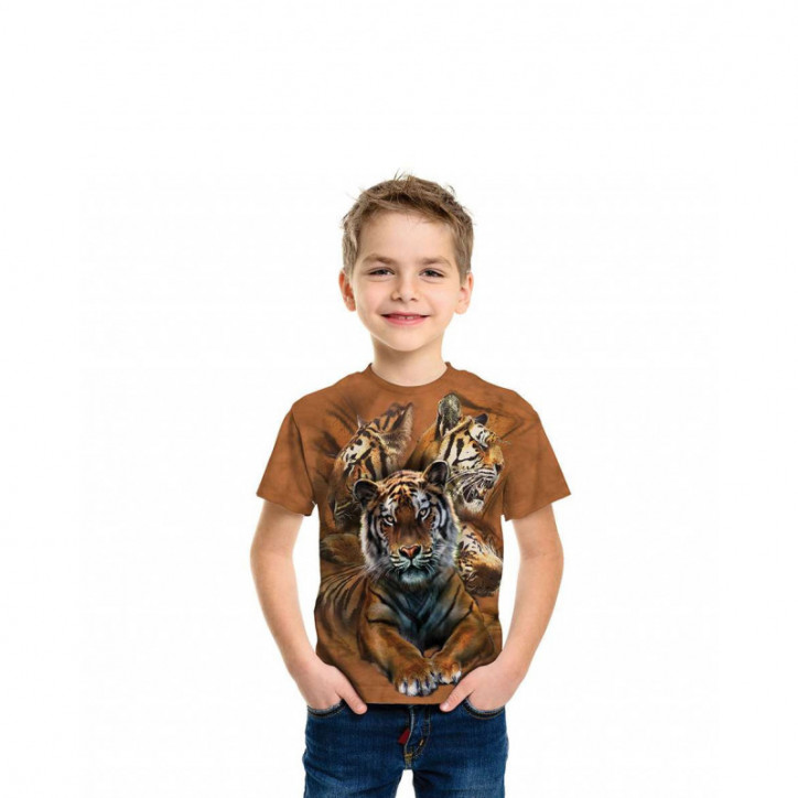 Resting Tiger Collage T-Shirt