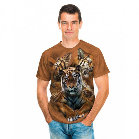 Resting Tiger Collage T-Shirt