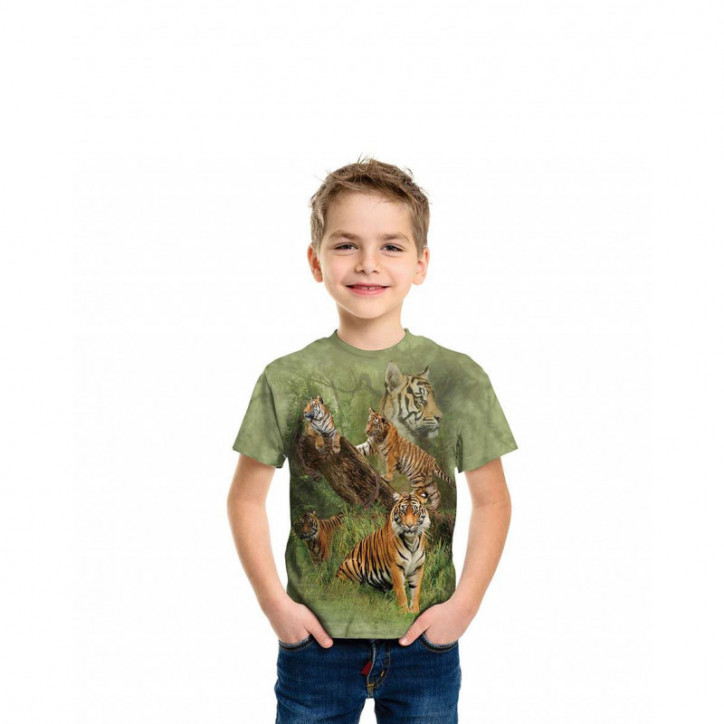 Wild Tiger Collage T-Shirt