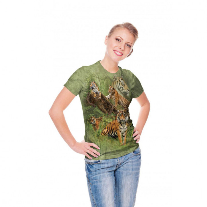 Wild Tiger Collage T-Shirt