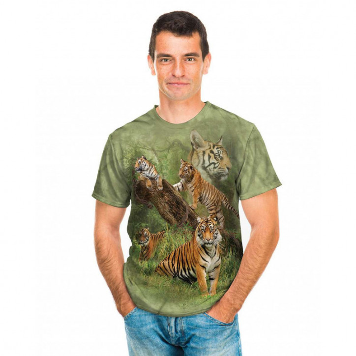 Wild Tiger Collage T-Shirt