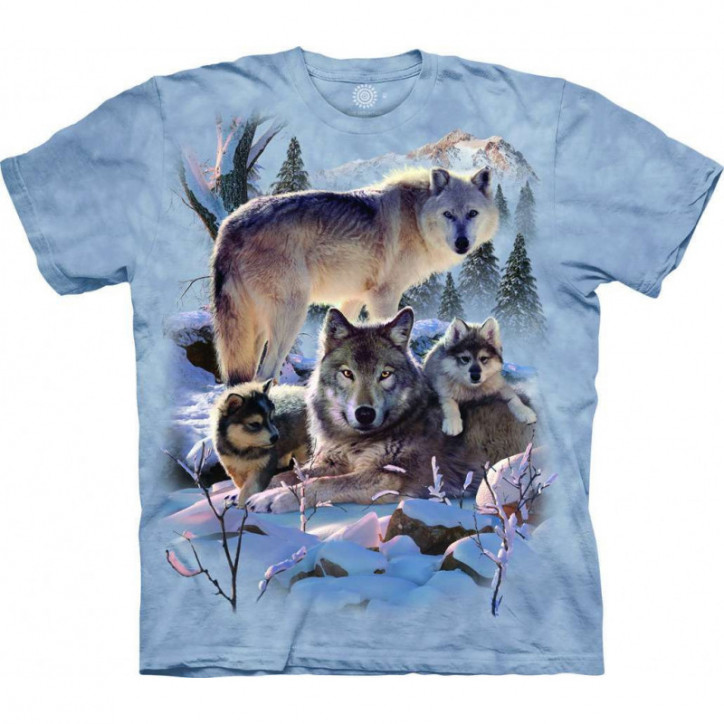 T-Shirt Wolf Family Mountain