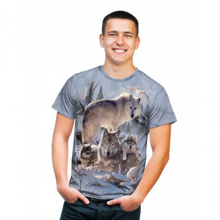 T-Shirt Wolf Family Mountain