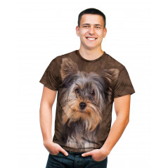 Smiling Yorkie Portrait T-Shirt