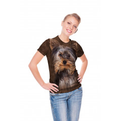 Smiling Yorkie Portrait T-Shirt