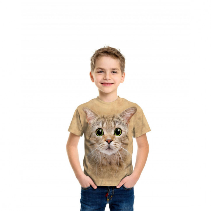 Cat Big Green Eyes T-Shirt