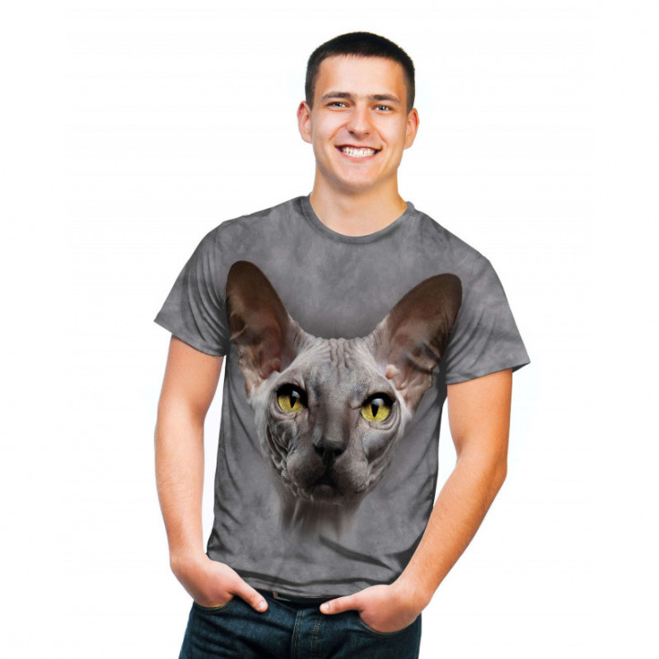 Cat Grey Hairless T-Shirt