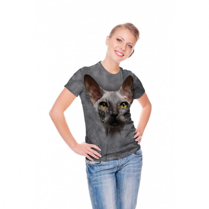 Cat Grey Hairless T-Shirt