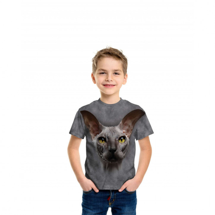 Cat Grey Hairless T-Shirt