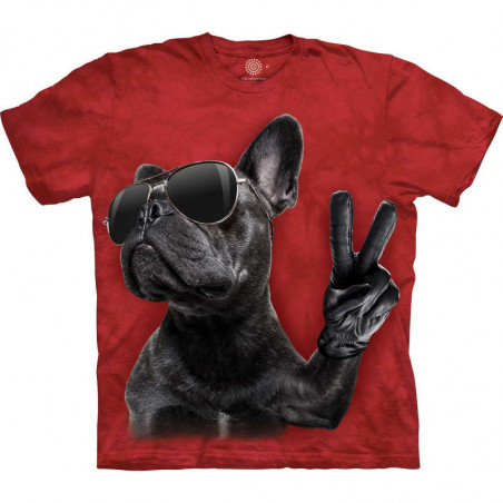 Bulldog Peace Sign T-Shirt