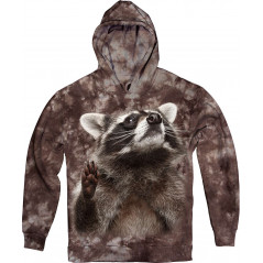 Calm Down Racoon Hoodie