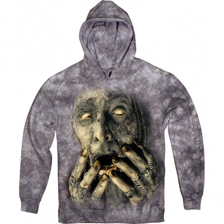 Zombie Pirate in grey Hoodie