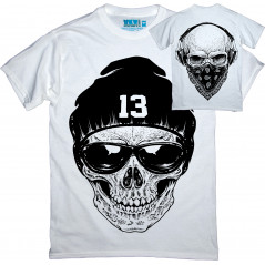 MS13 T-Shirt with chest and back graphic print