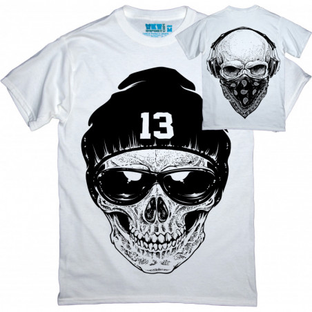 MS13 T-Shirt with chest and back graphic print