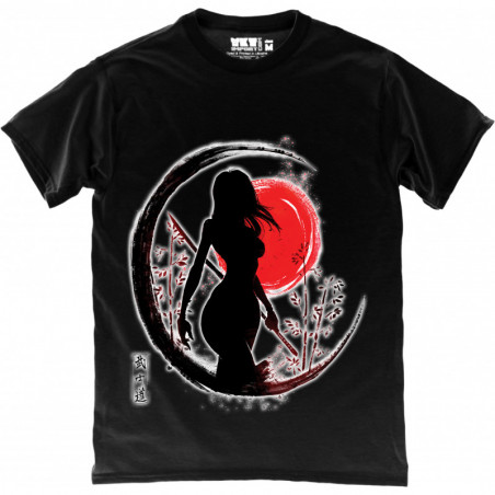 Japan Girl in Black T-Shirt