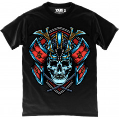 Blue Skull Samurai T-Shirt