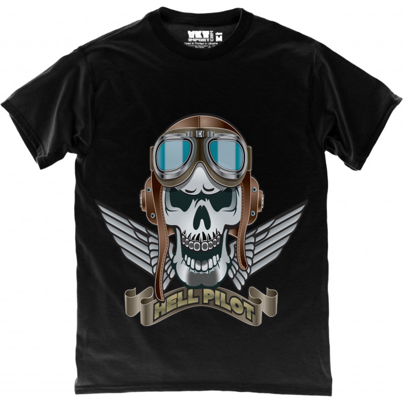 Hell Pilot in Black T-Shirt