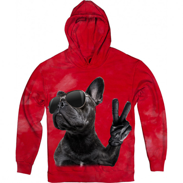 Bulldog Peace Hoodie