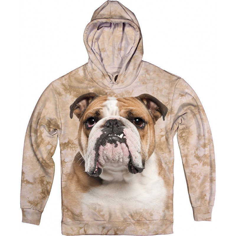 Bulldog Face Hoodie