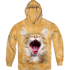 Yawning Cat Hoodie