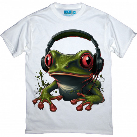 Frog In Headphones T-Shirt