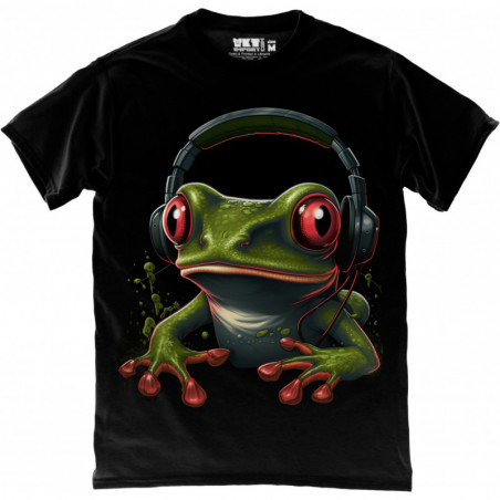 Frog In Headphones T-Shirt