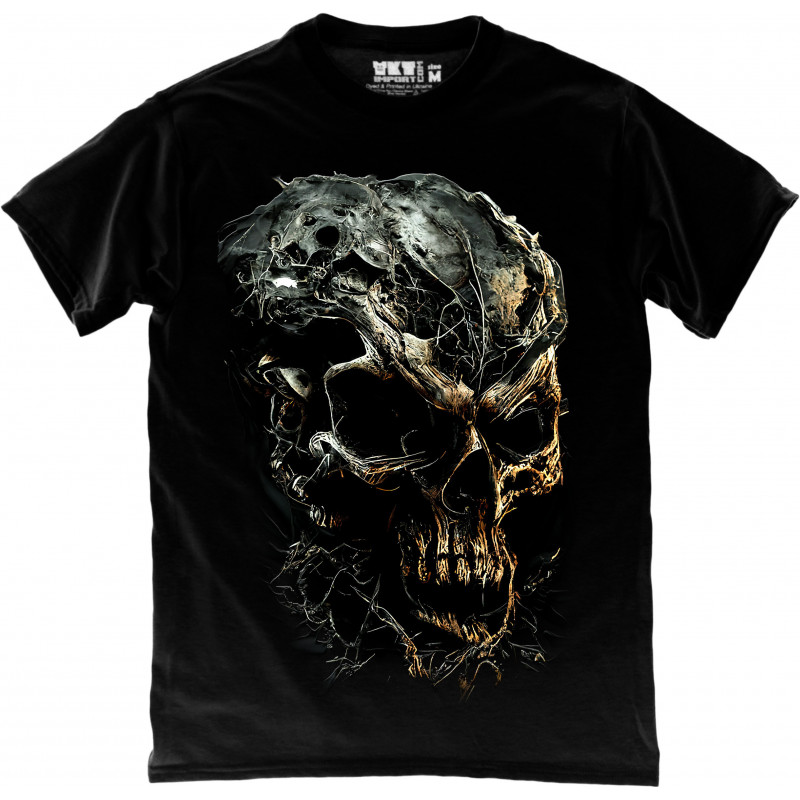 Skull Gold and Grey T-Shirt