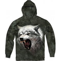 White Wolf Roaring Hoodie