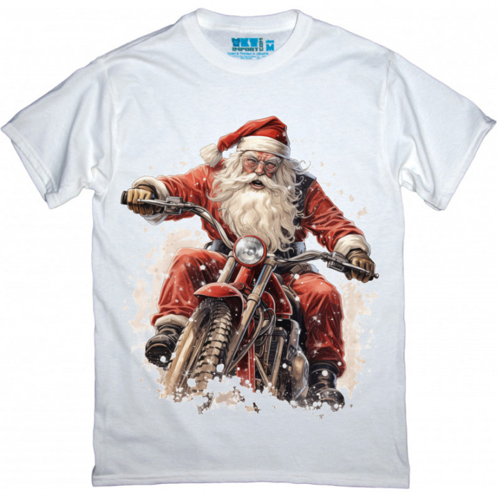 Santa-Biker T-Shirt