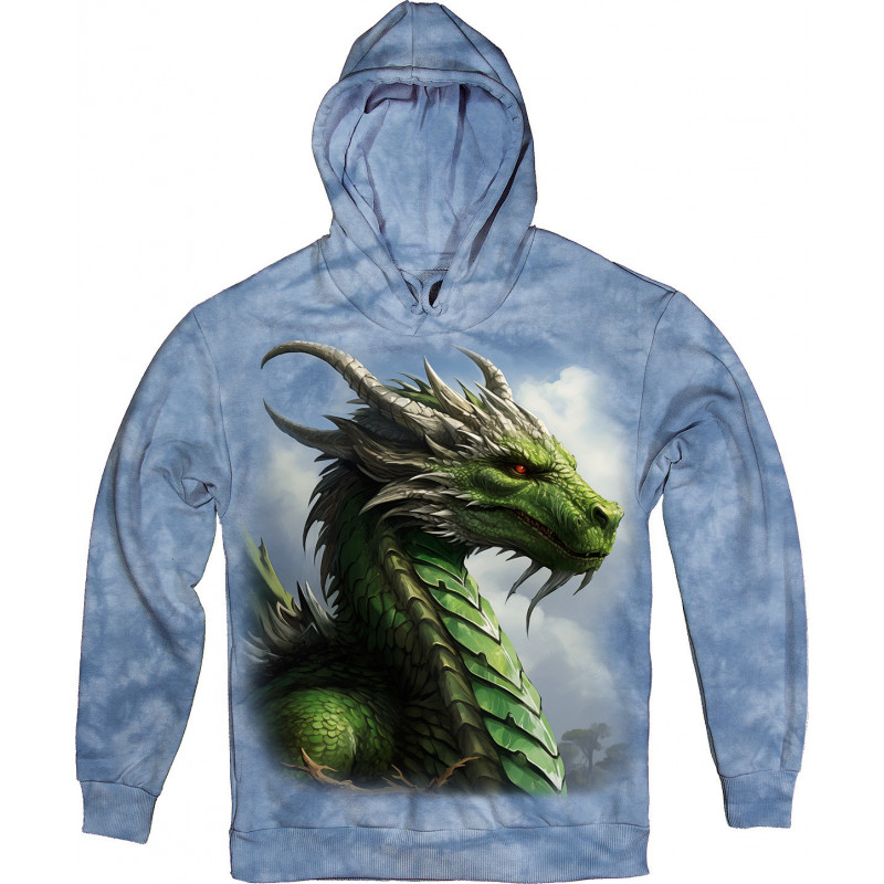 Smiling Green Dragon Hoodie