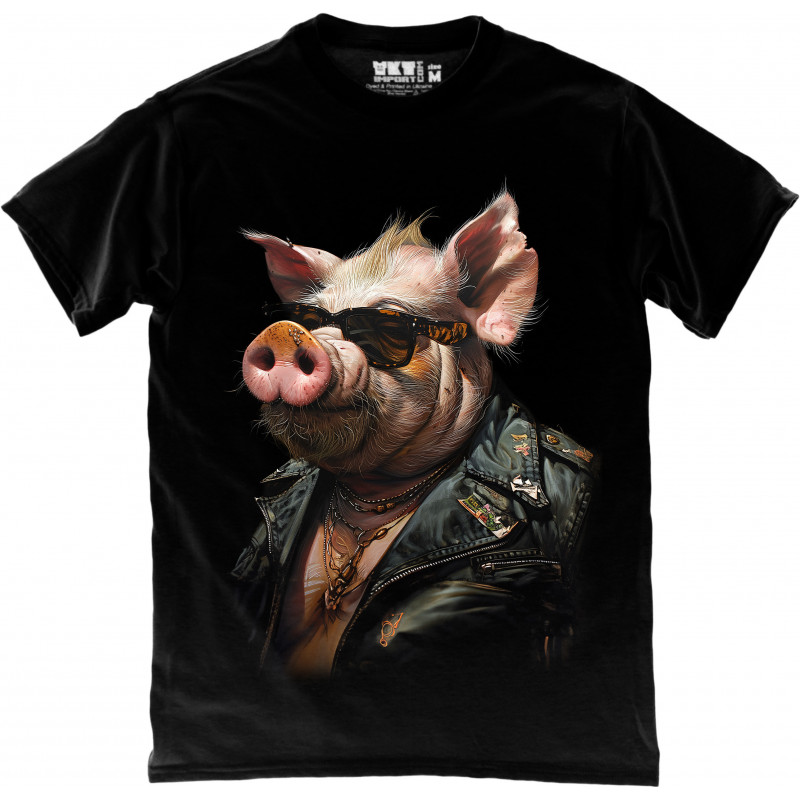 Pig Biker T-Shirt