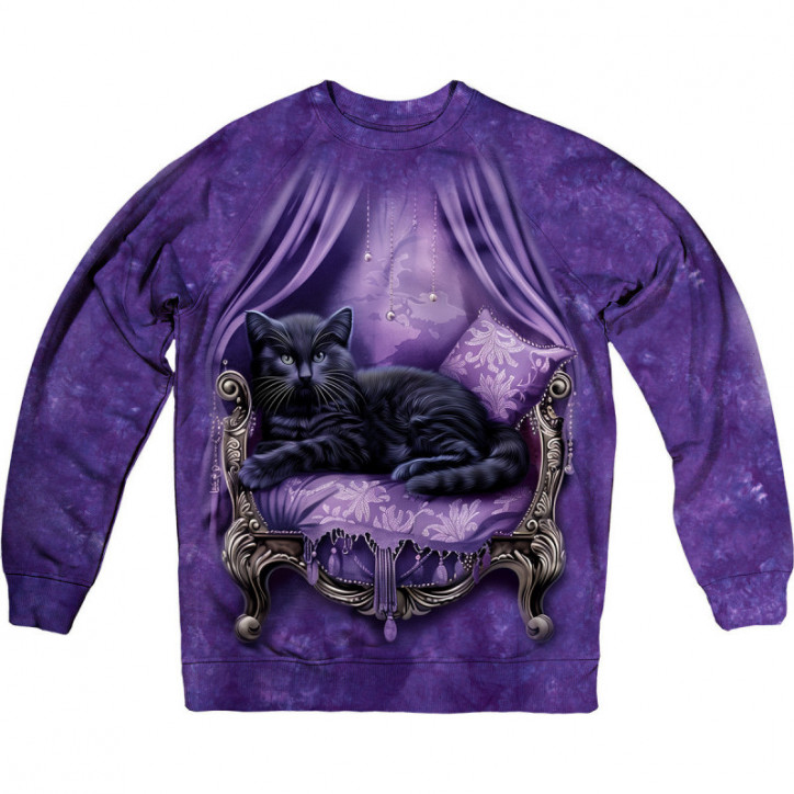 Black Cat on a Sofa Sweatshirt