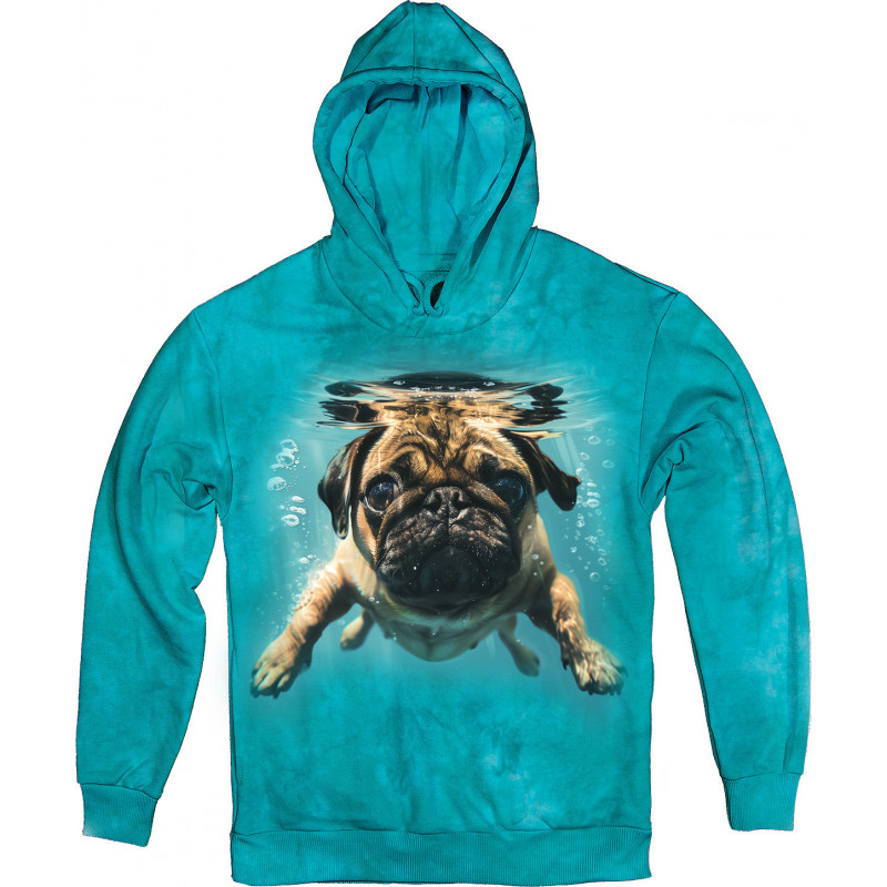 Underwater Pug Hoodie