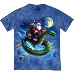 Holiday Rider Santa on a Snake T-Shirt