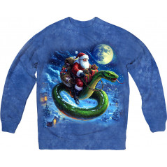 Holiday Rider Santa on a Snake Sweatshirt