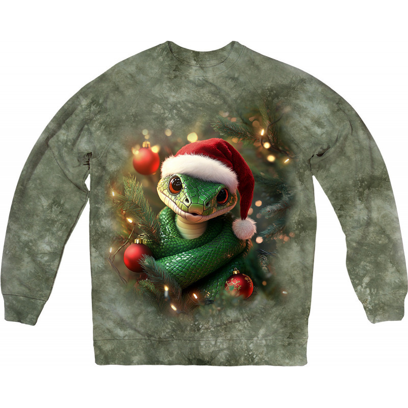 Holiday Spirit Festive Snake Sweatshirt