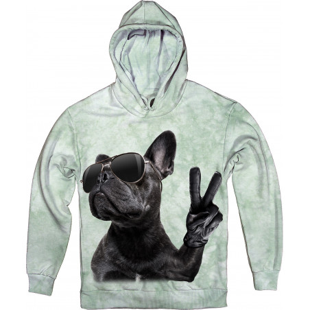 Bulldog Peace Hoodie