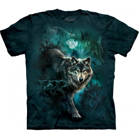 Night Wolves Collage T-Shirt