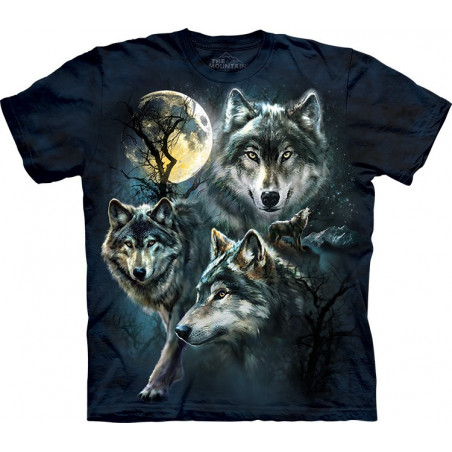 Moon Wolves Collage T-Shirt